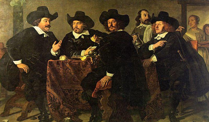 Bartholomeus van der Helst Four aldermen of the Kloveniersdoelen in Amsterdam Germany oil painting art